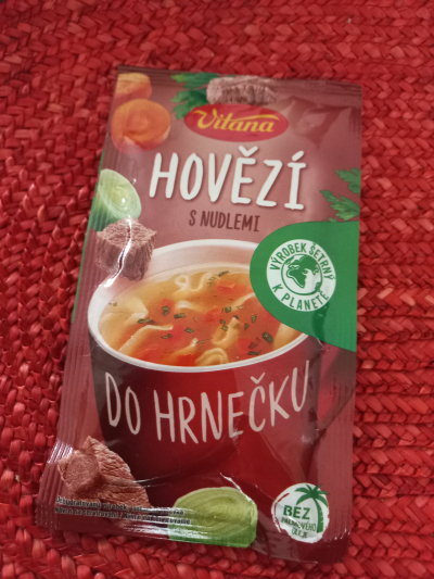 Hovězí polévka do hrnečku po expiraci