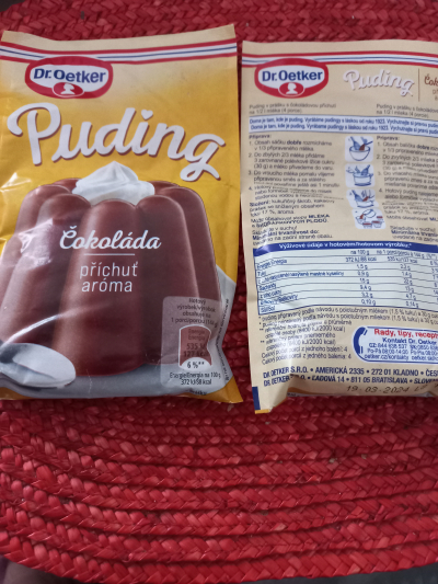 Puding čokoládový po expiraci.