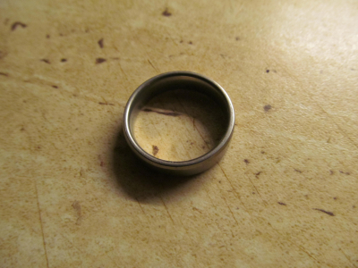 ocelový pánský prsten