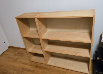 Knihovna BILLY z Ikea (nízká, 2 ks)