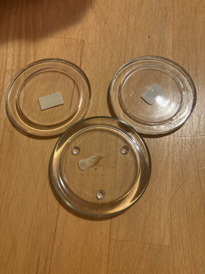 Sklenena podlozka pod svicku 3ks