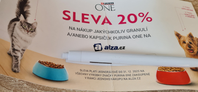 Poukaz na slevu do Alzy na granule,kapsičky
