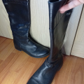 Kožené kozačky, v.37.5
