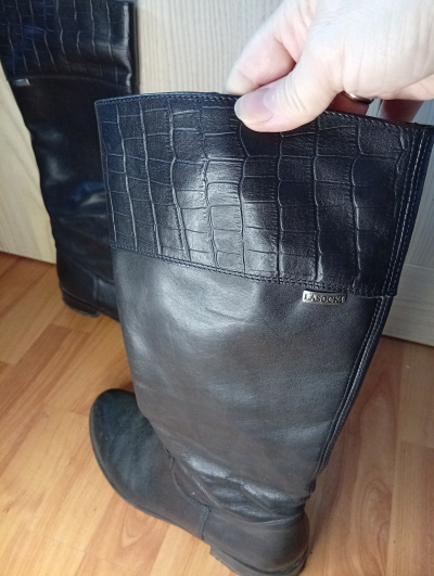 Kožené kozačky, v.37.5