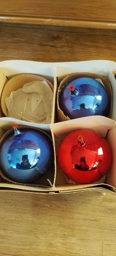 Vanocni ozdoby stare, 3 ks