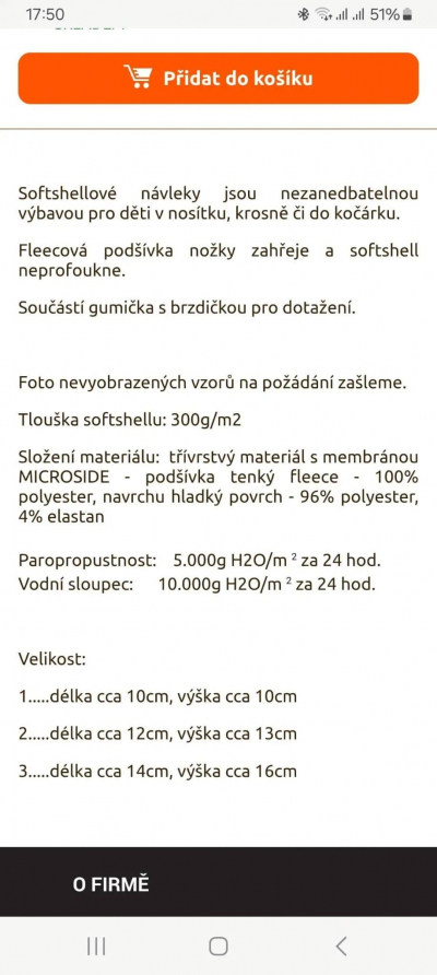 Softshellové a teplé návleky na nohy pro miminko