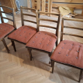 dřevěné židle, 4 kusy