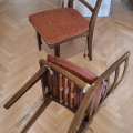 dřevěné židle, 4 kusy