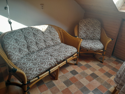 Ratanová sedací souprava