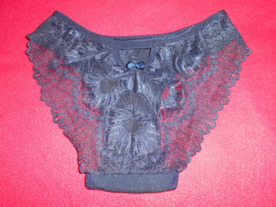 Krajkové kalhotky tmavě modré S