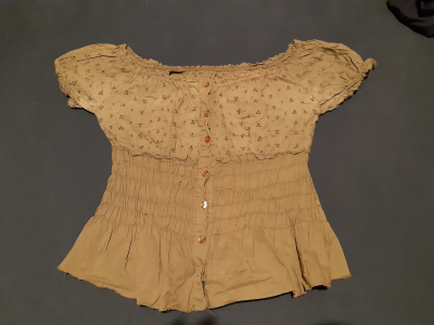 Khaki zelene S kratsi sexy pres ramena