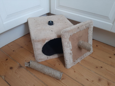 boudička pro kočku, škrabadlo