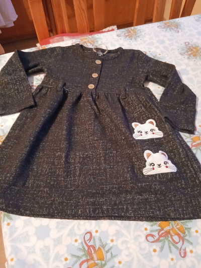 hezké teplé šatičky 4-5