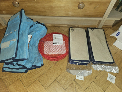 Látkový botník, úložný prostor na plyšáky Ikea