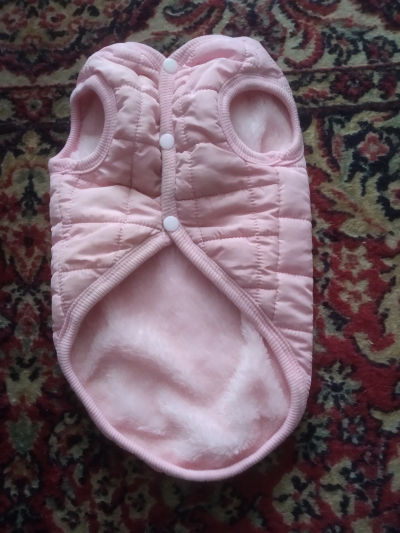 Růžový psí obleček