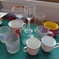 Sklenice, hrnky