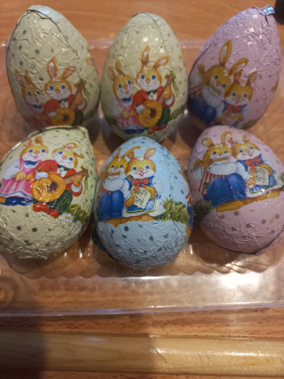 Vajíčka čokoládové Velikonoční