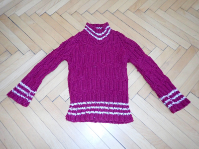 Pletený svetr 2, velikost 110/116