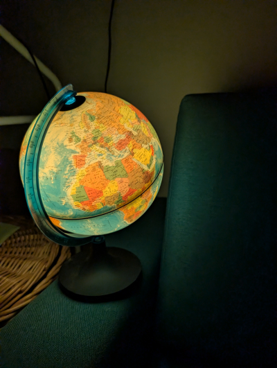 Globus i jako lampička