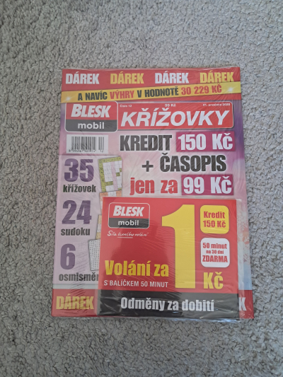 časopis Blesk s kreditem Blesk mobil