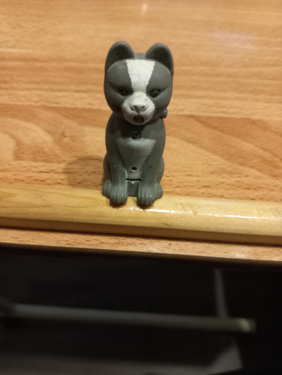 Figurka kočka šedá