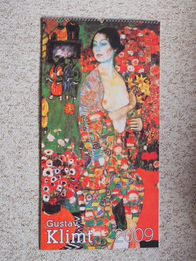 Daruji kalendář s obrazy Gustava Klimta
