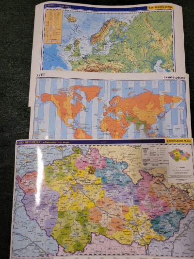 Mapy k výuce zeměpisu