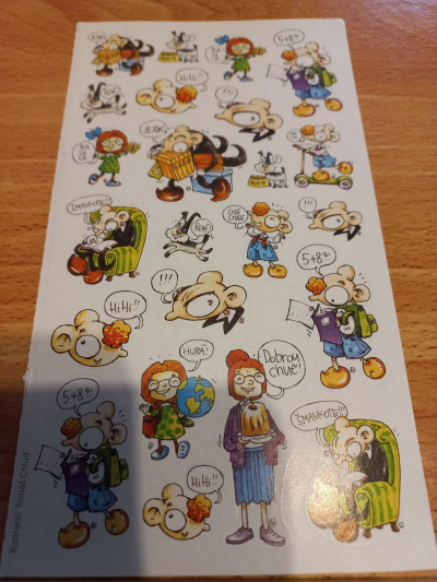 Samolepky Spejbl a Hurvínek