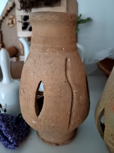 Keramický svícen masivní cca 25 cm 2.