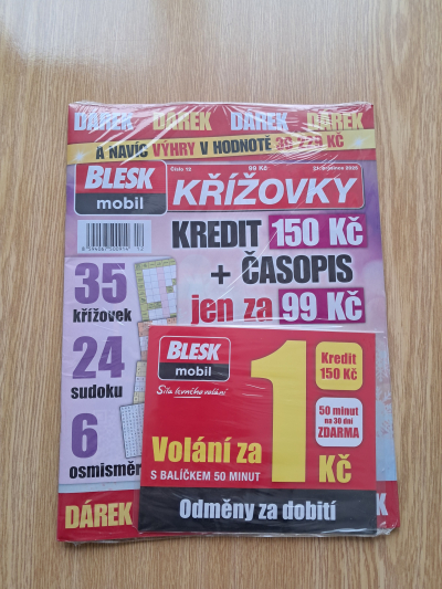 Časopis Blesk se SIM kartou