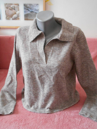 Svert šedý širší střih zn. Pieces vel. M