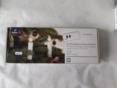 LED svíčky na vánoční stromek a vánoční hvězdy svítící