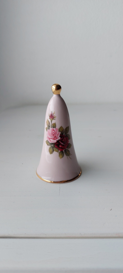 Zvonek růžový porcelán