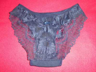 Krajkové kalhotky tmavě modré S.