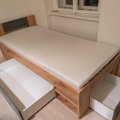 Jedno lůžková postel s úložnými šuplíky (odvezu k vám)