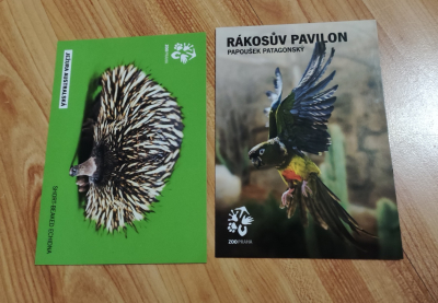 Plakát a pohlednice ze ZOO Praha