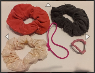 Gumičky a čelenka do vlasů