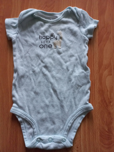 Body světle modrý proužek 6M