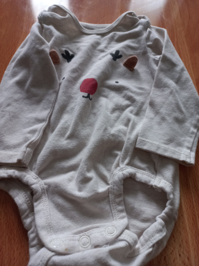 Dětské body krémové velikost 62