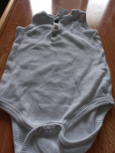 Dětské body bílé vel.74