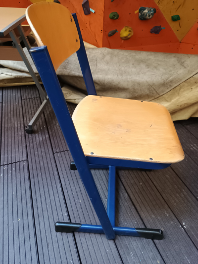 Školní židle modra