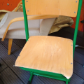 Školní židle zelena