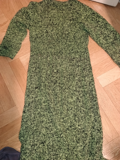 Dlouhé pletené šaty S/M