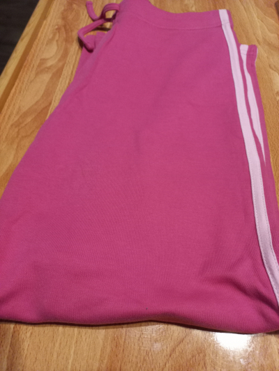 Tepláky růžové vel. 158-160