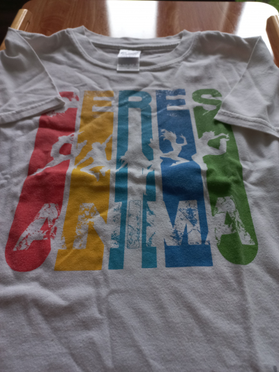 Tričko bílé s obrázkem velikost 7/8 let