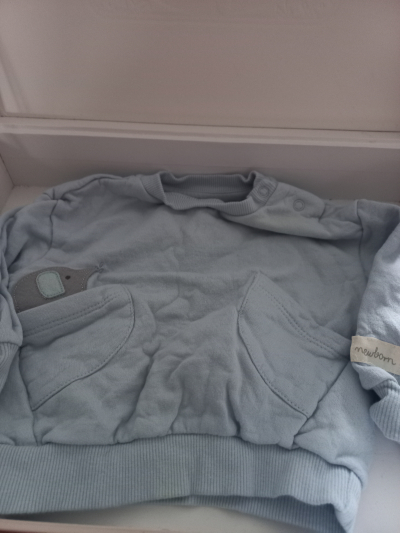 Modrá dětská soupravička vel.68