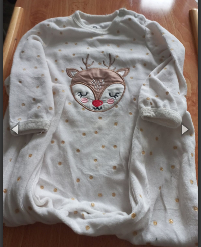 Krásné bílé dupačky velikost 80