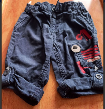 Dětské modré kalhoty vel.74