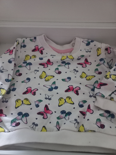 Mikina s motýly vel.68