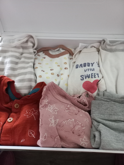 Dětské body, tričko, leginy vel.80